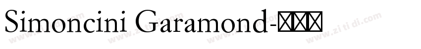 Simoncini Garamond字体转换